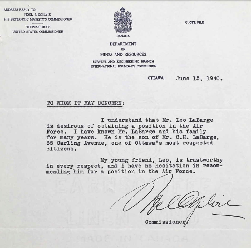 Letter of recommendation