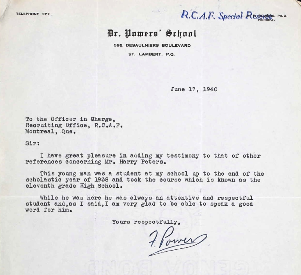 Letter of recommendation