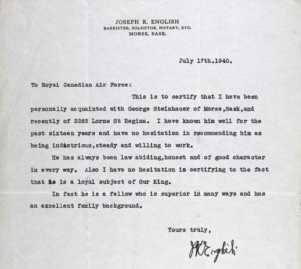 Letter of recommendation