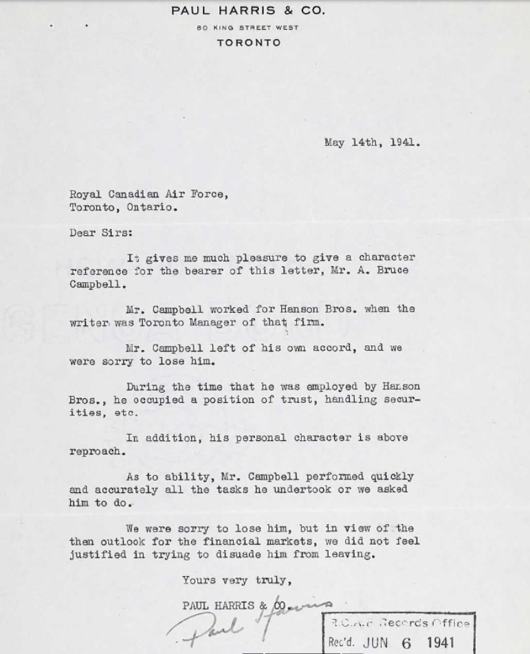 Letter of recommendation