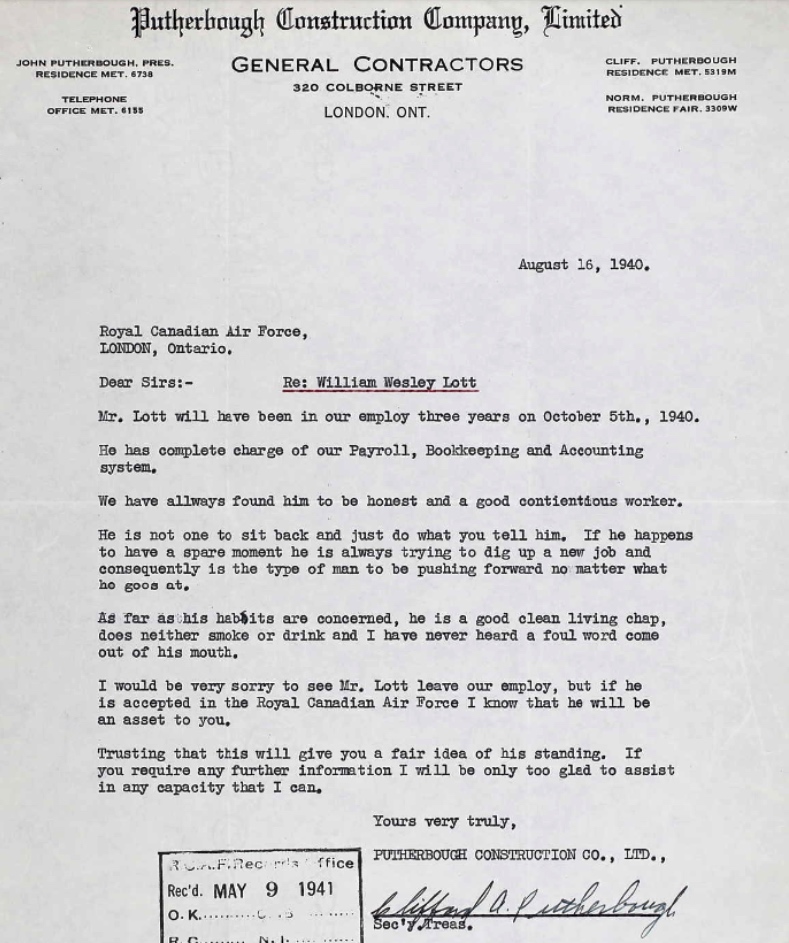 Letter of recommendation