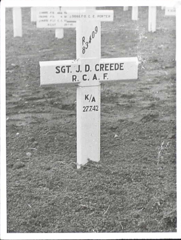 Temporary grave marker