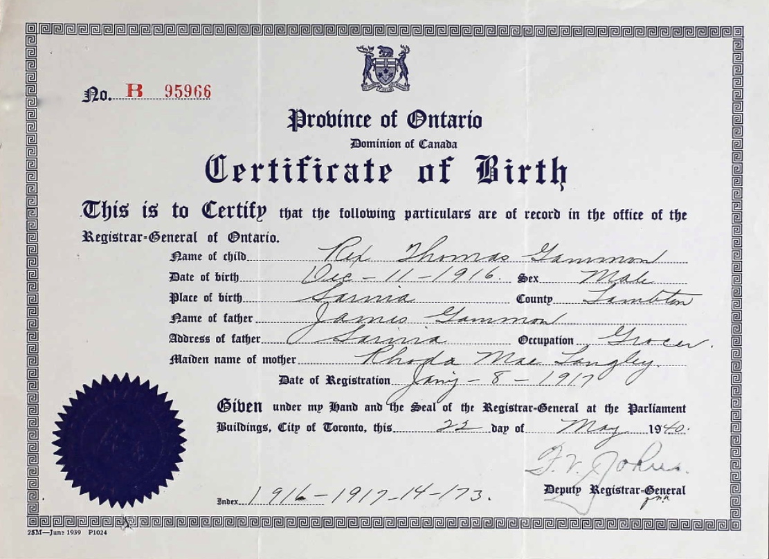 Birth Certificate