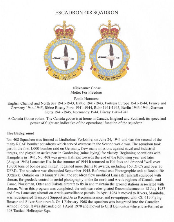 Squadron information