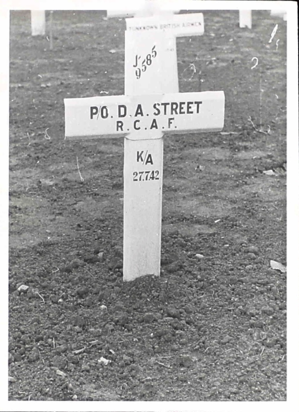 Temporary grave marker
