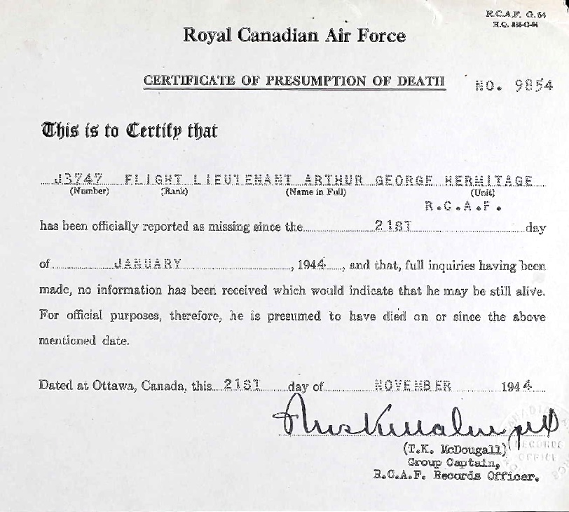 Notification of Death