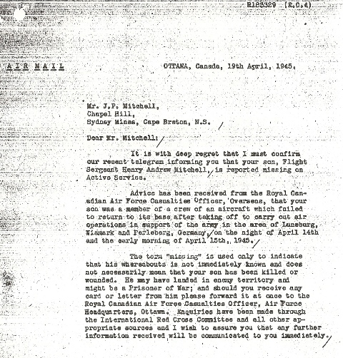 Letter (April 19, 1945)