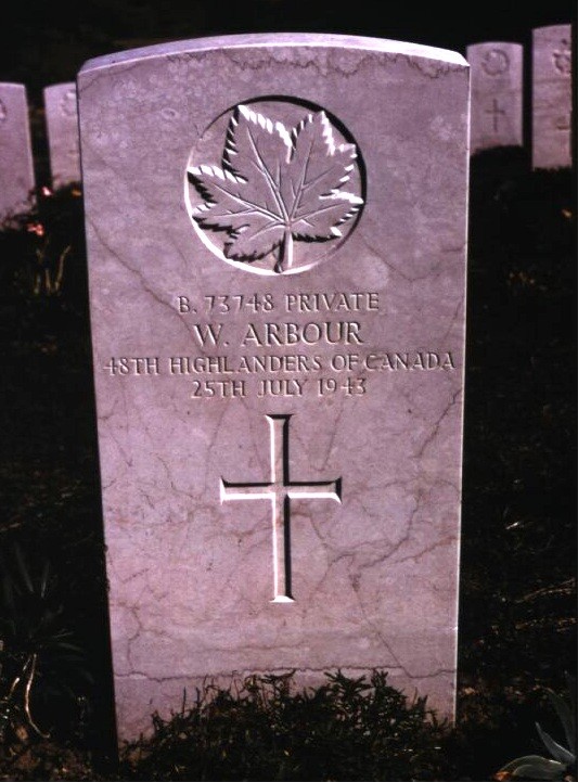 Headstone of William Arbour