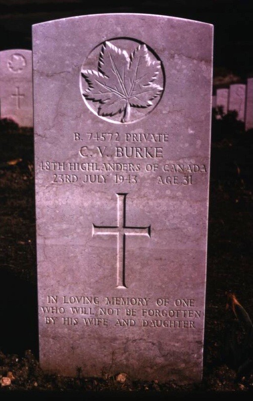 Headstone of Carl Victor Burke