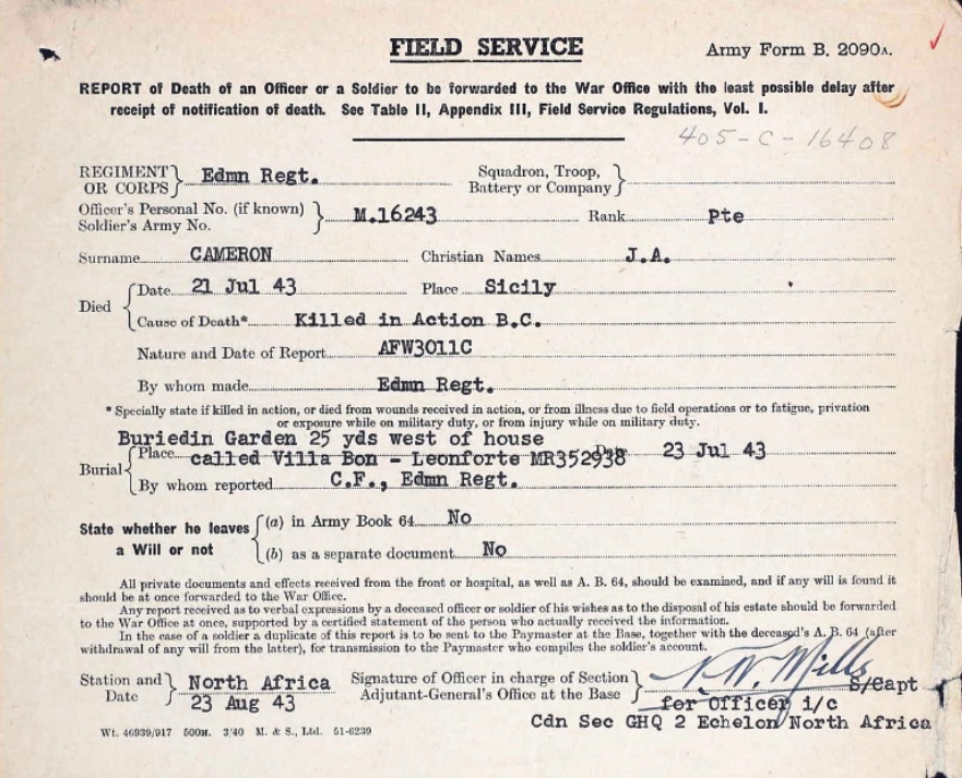 Field Service Form