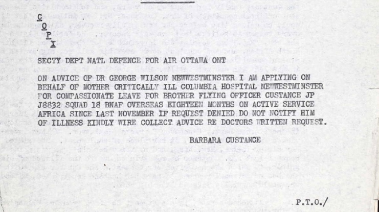 Application for Compassion leave