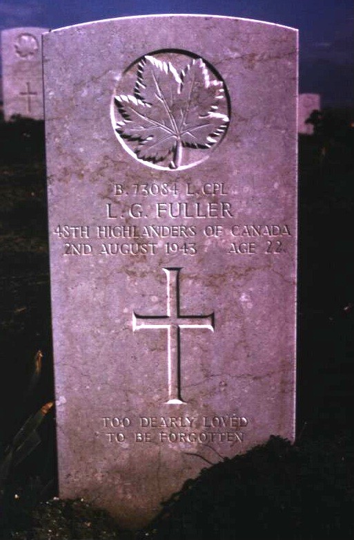 Headstone of Lionel G. Fuller