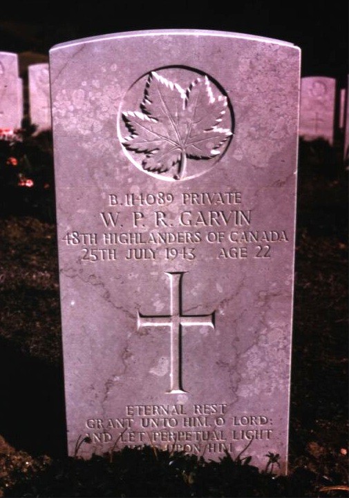 Headstone of William P. R. Garvin