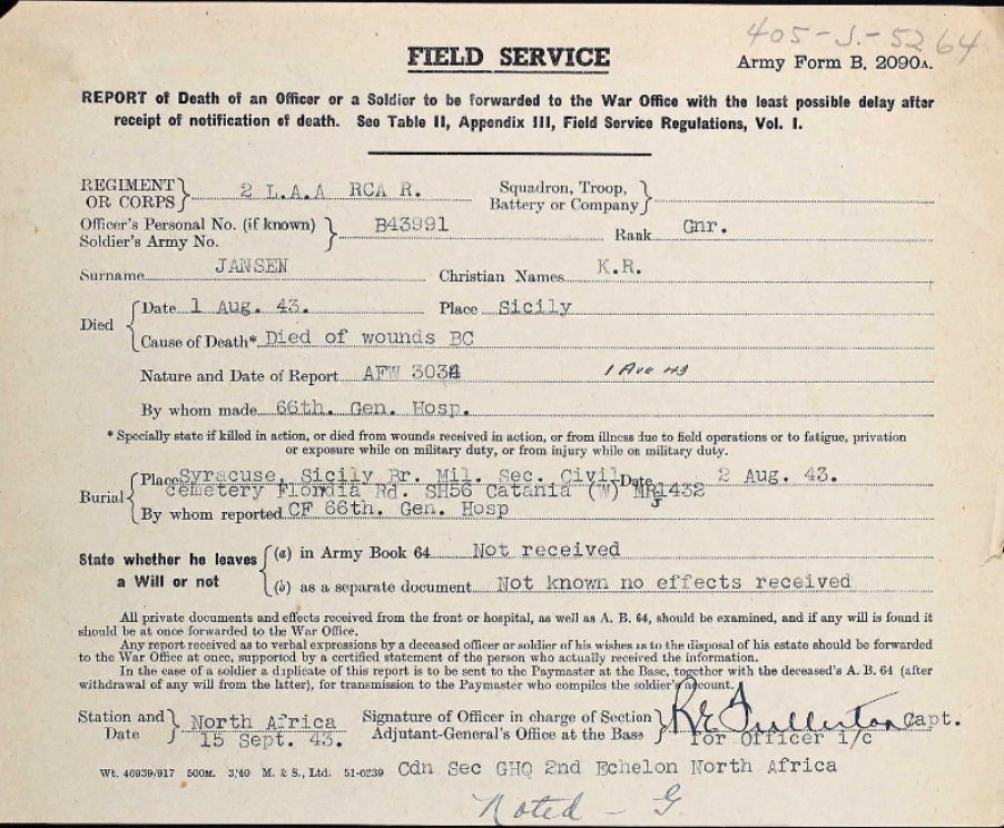 Field Service Form