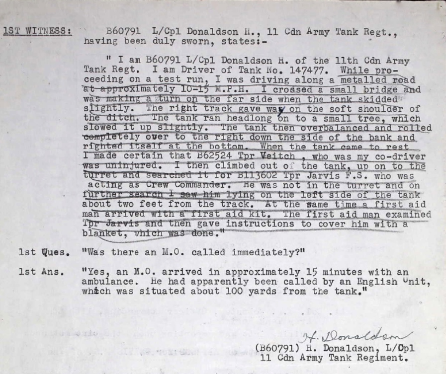 Circumstances of death