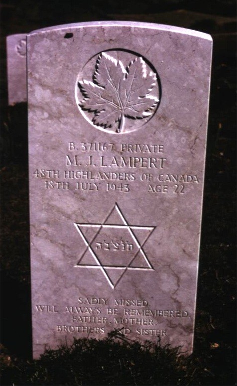 Headstone of Max Joseph Lampert