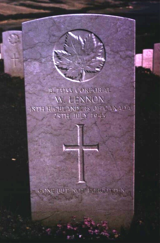 Headstone of William Lennon