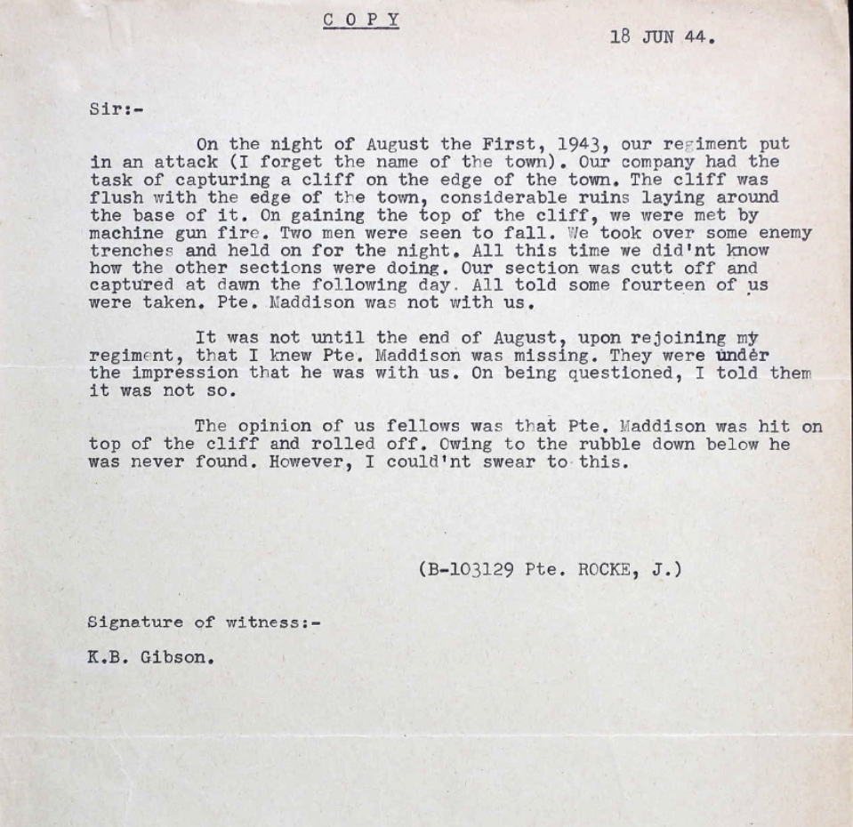 Circumstances of death