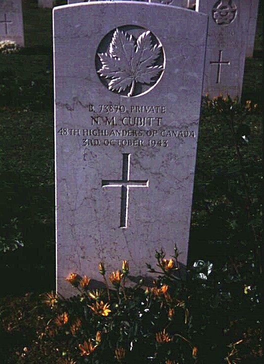 Headstone of Norman M. Cubitt