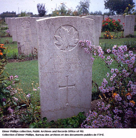 Grave marker for Charles R. Betts