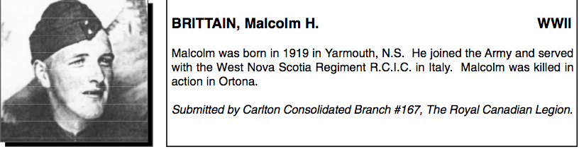 Photo of Malcolm Hartley Brittain