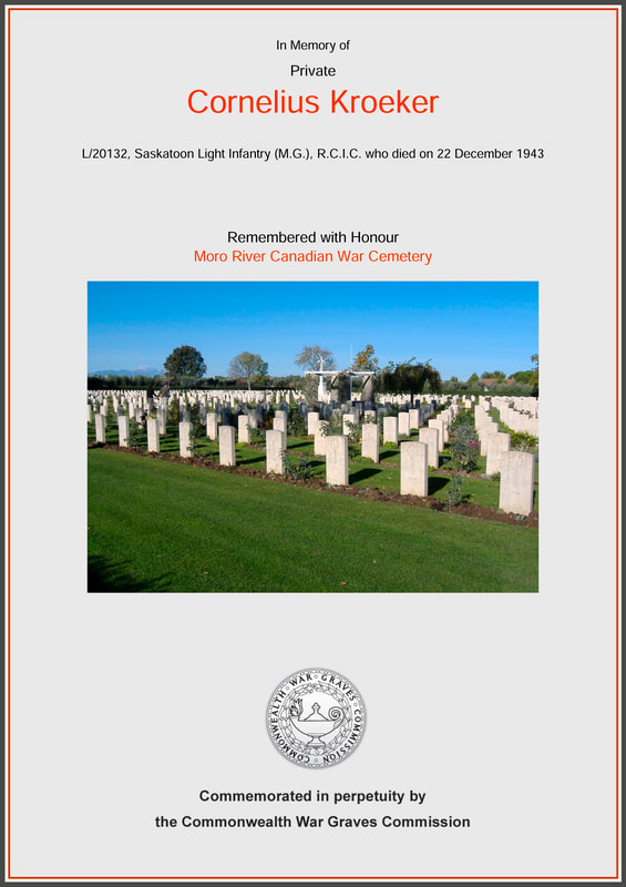 Headstone at Moro River Cemetary