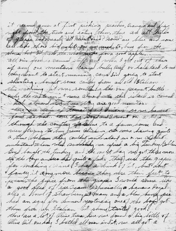 Letter (Reverse - August 22, 1943)