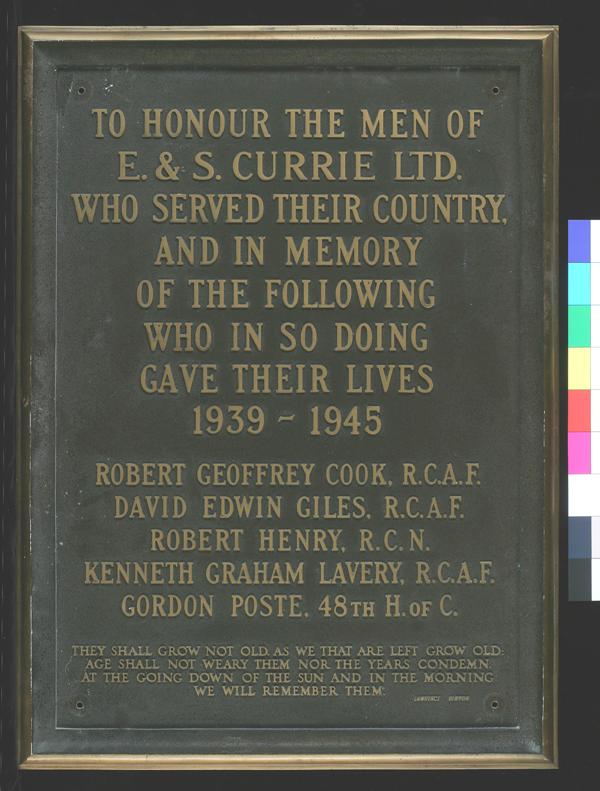 Memorial Plaque