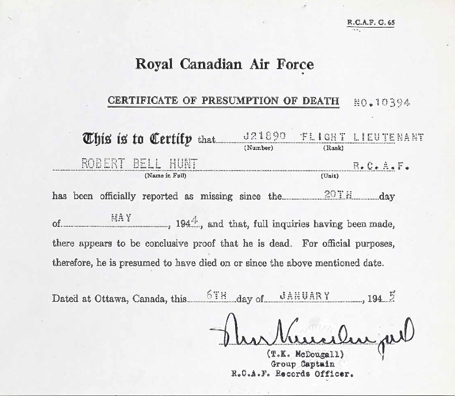 Notification of Death