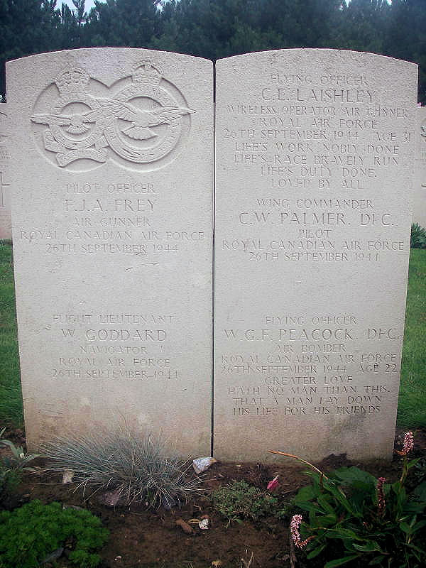 Grave Marker with crew