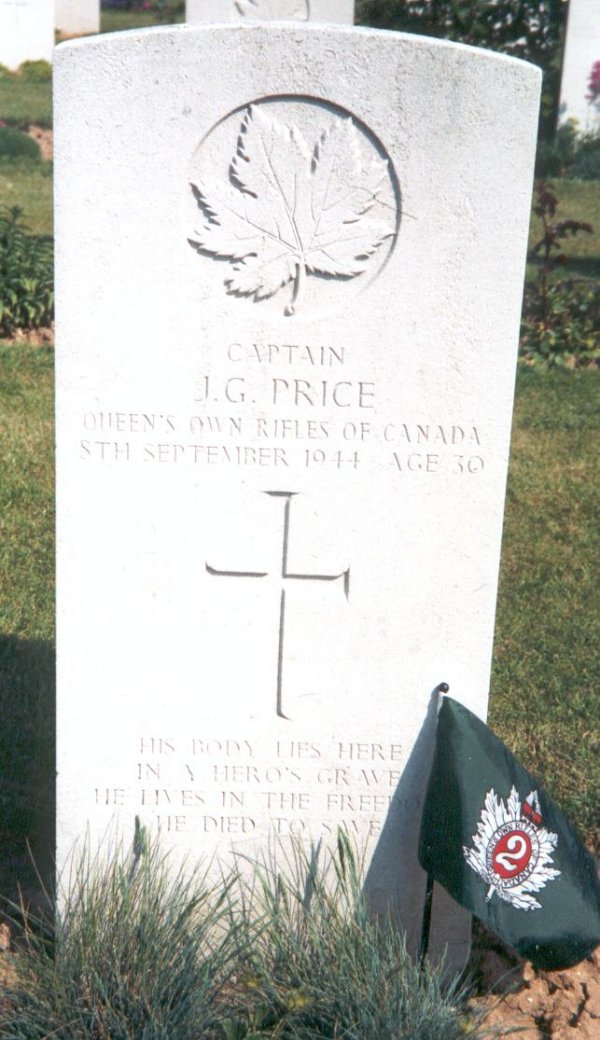Grave marker for John Gentles Price