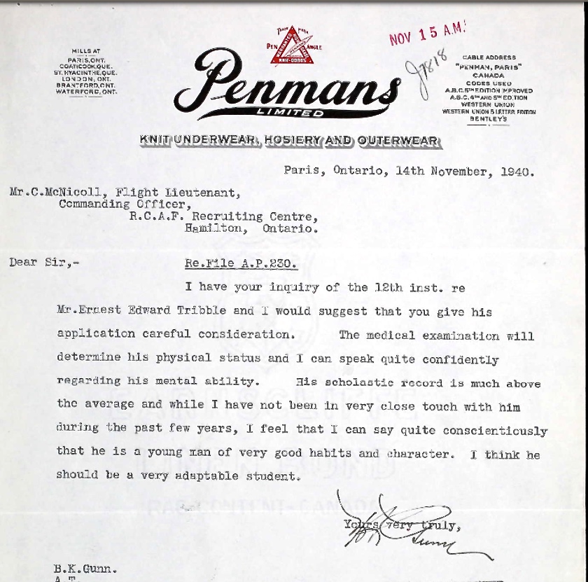 Letter of recommendation