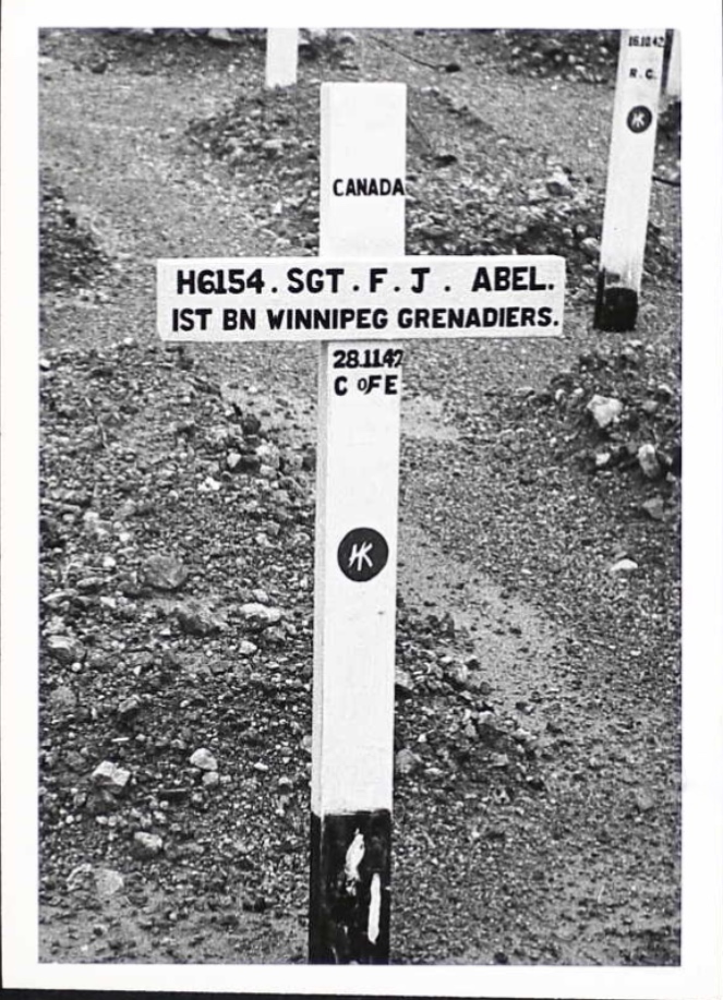 Temporary grave marker