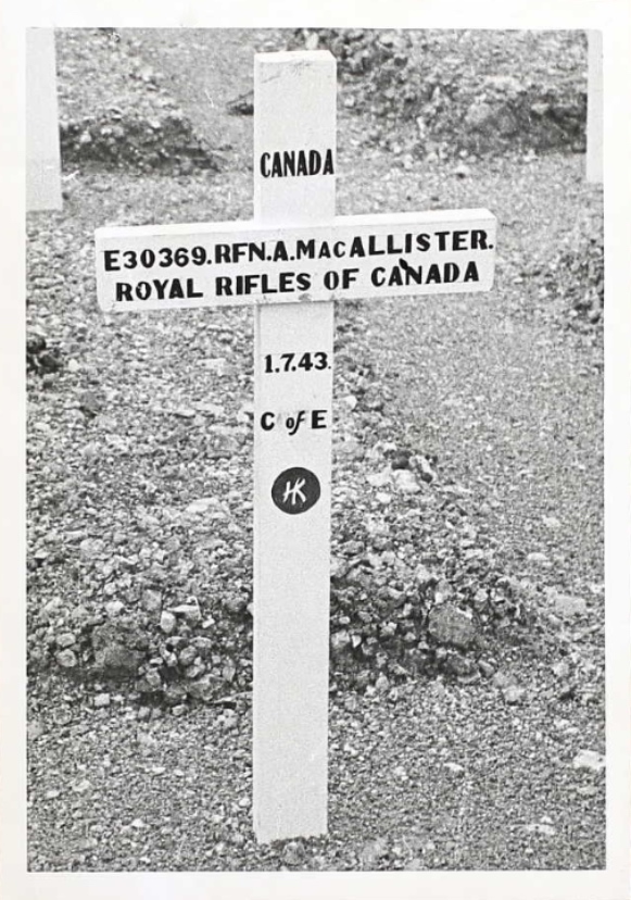 Temporary grave marker