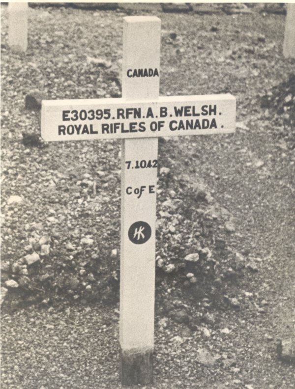 Original Gravemarker for Allen Welsh