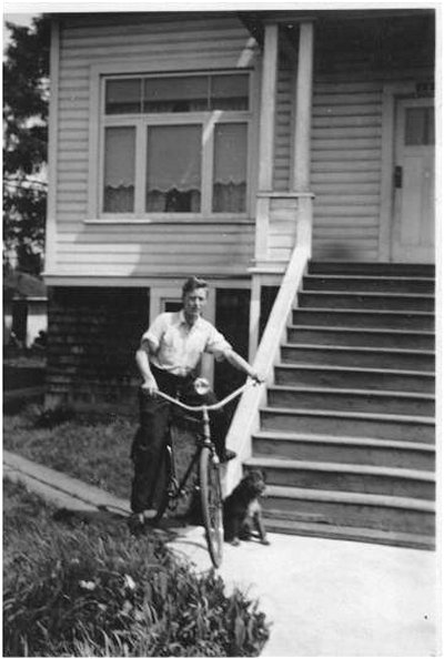 Henry and Sandy the dog