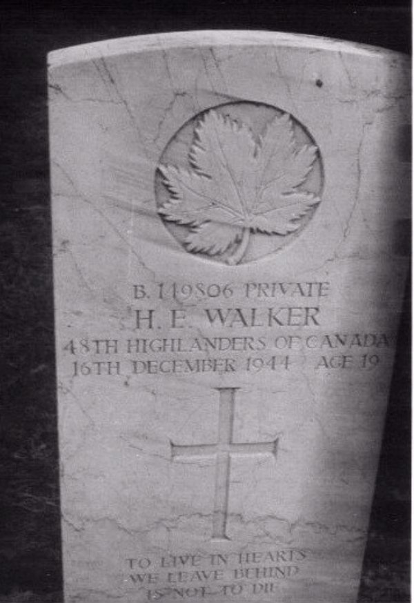 Headstone of Hugh E. Walker