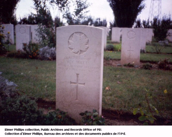 Grave marker for W.C. Watts