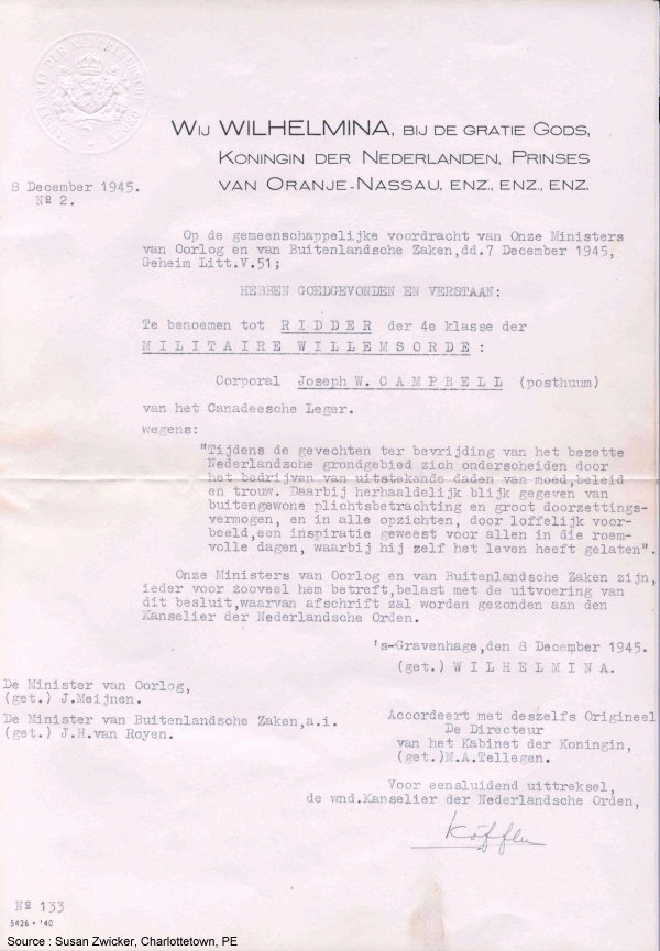 Original Citation from the Netherlands