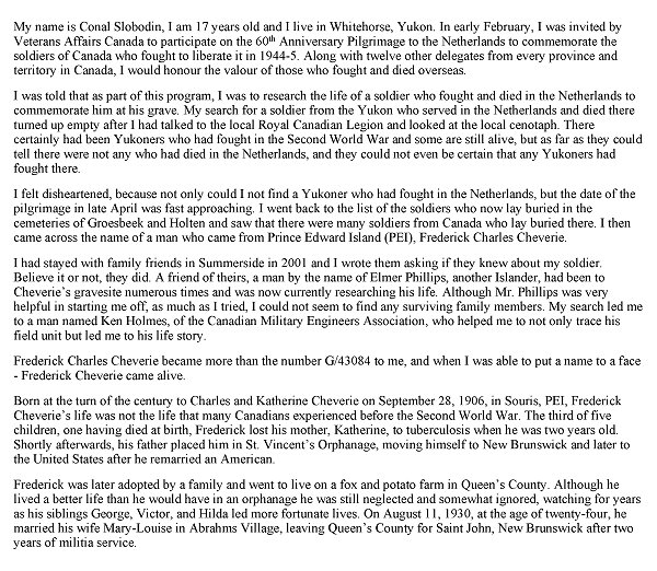 Not Willing to be Forgotten