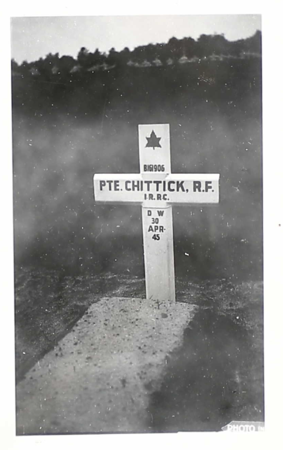 Temporary grave marker