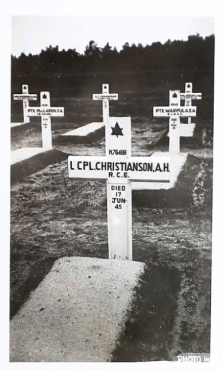 Temporary grave marker