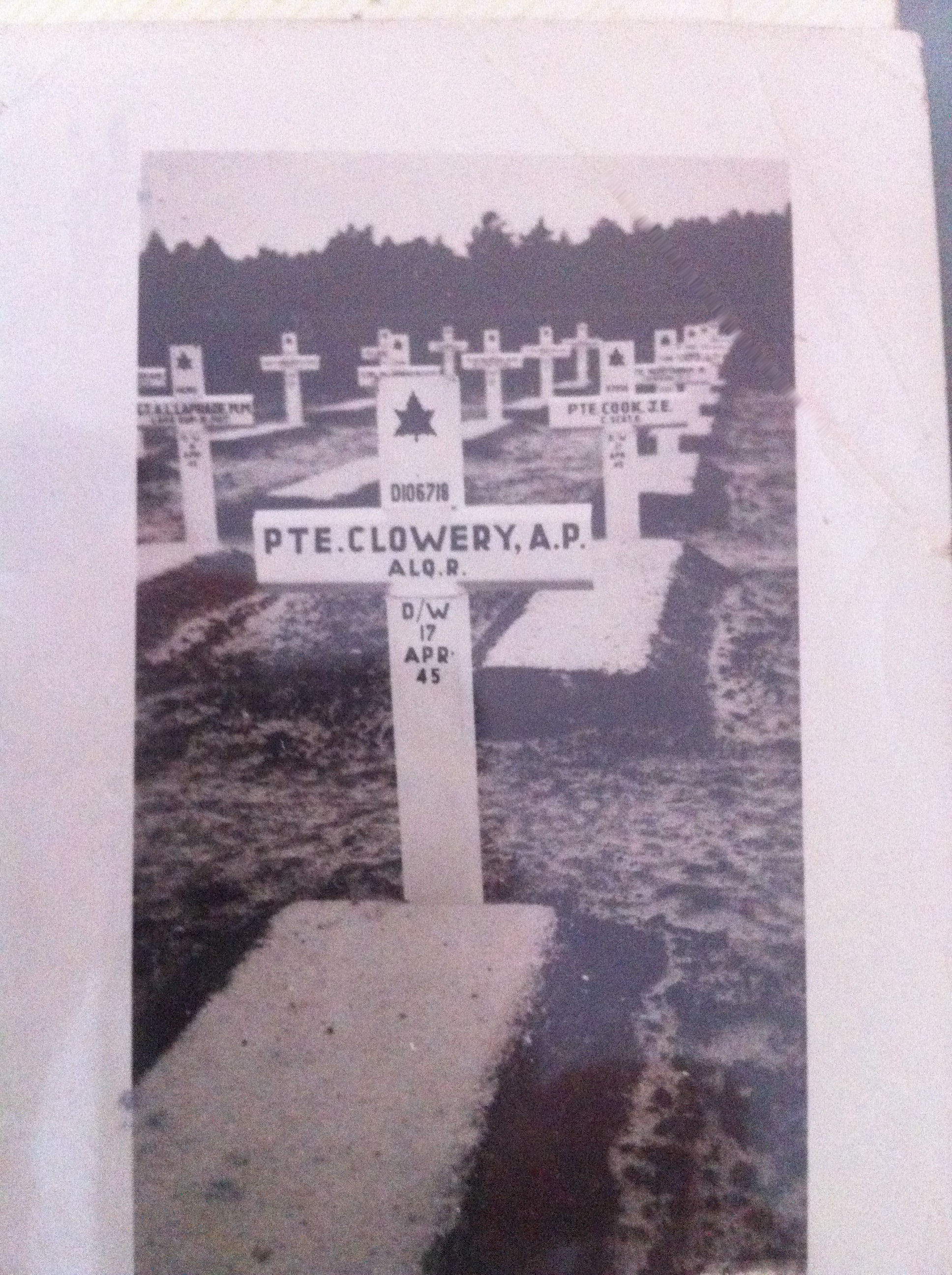 Temporary Grave Marker