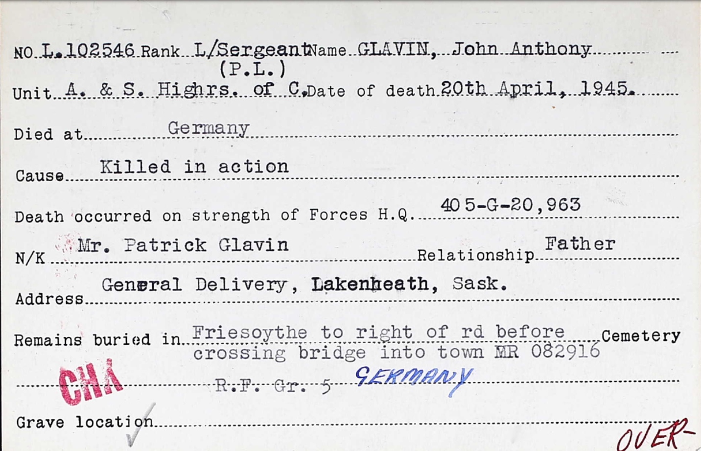 Circumstances of death