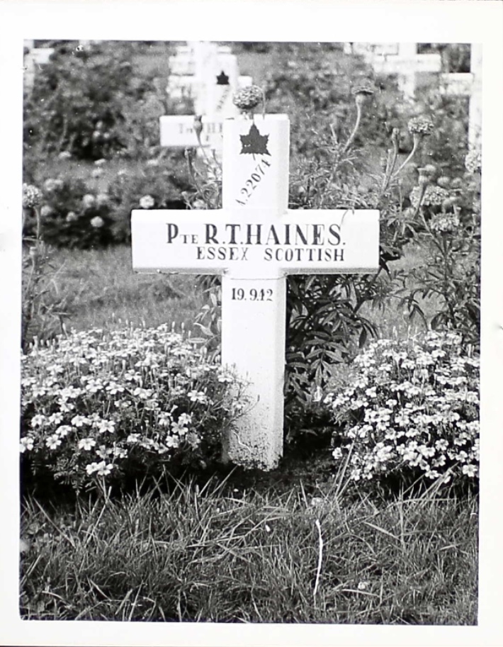 Temporary grave marker