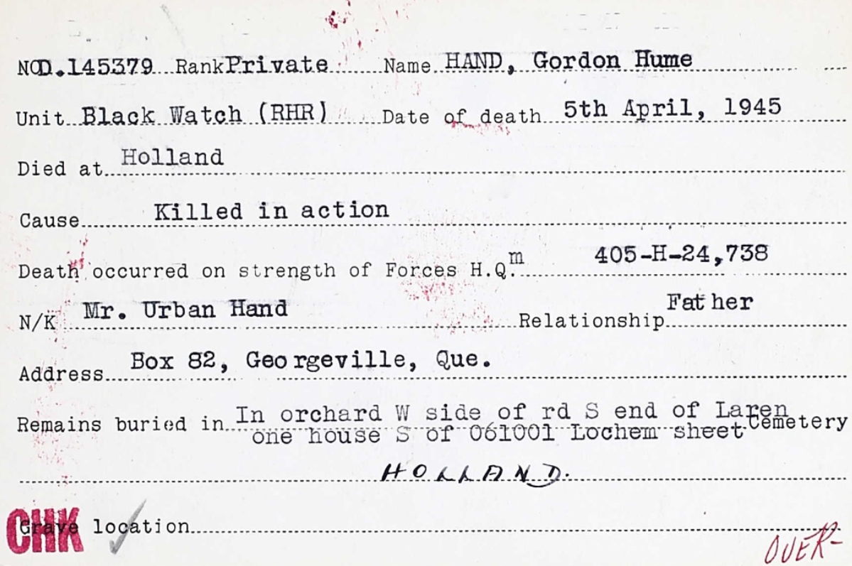 Circumstances of death