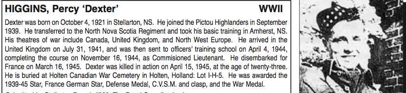 Photo of PERCY DEXTER HIGGINS