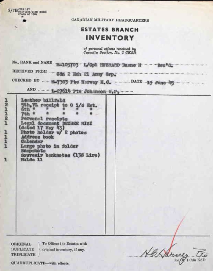 Estates Branch Inventory