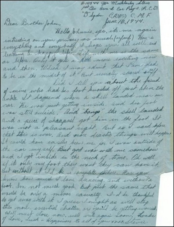 June 1944 letter