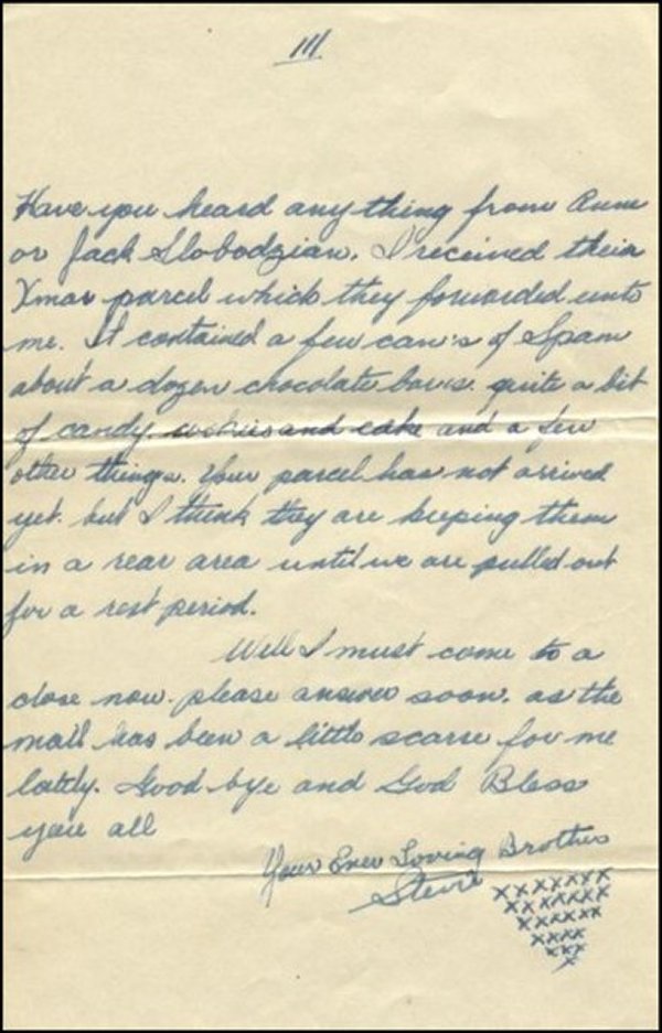 January 1945 letter  p.3